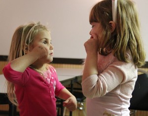 Girls Learning Sign Language