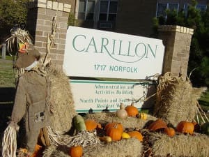 Outside Thanksgiving Decorations in Carillon