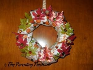 Duct Tape and Ribbon Autumn Wreath Craft