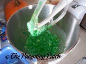 Blending the Butter and Food Coloring