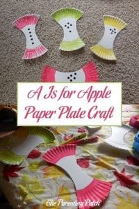 A Is for Apple Paper Plate Craft