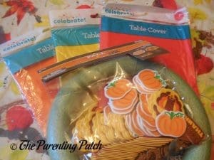 Supplies for Tablecloth Ribbon Thanksgiving Wreath Craft