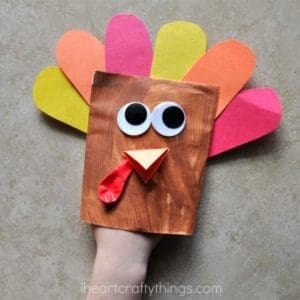 Envelope Turkey Puppet Craft
