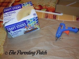 Materials for Star of David Hanukkah Ornament Craft