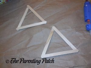 Two Triangles for Star of David Hanukkah Ornament Craft