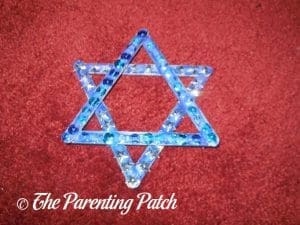 Finished Star of David Hanukkah Ornament Craft