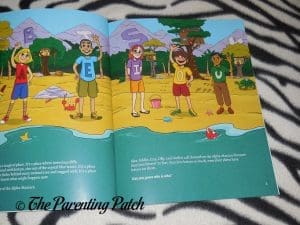 Inside Pages of 'Alpha-Mania Adventures: Captain Ray and the Rhyming Pirates' 1