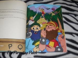 Inside Pages of 'Alpha-Mania Adventures: Captain Ray and the Rhyming Pirates' 3