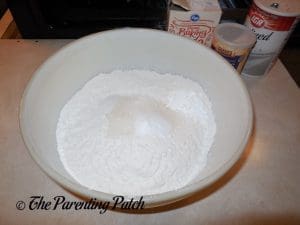Dry Ingredients for Rosemary and Olive Oil Soda Bread