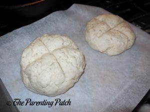 Unbaked Loaves of Rosemary and Olive Oil Soda Bread