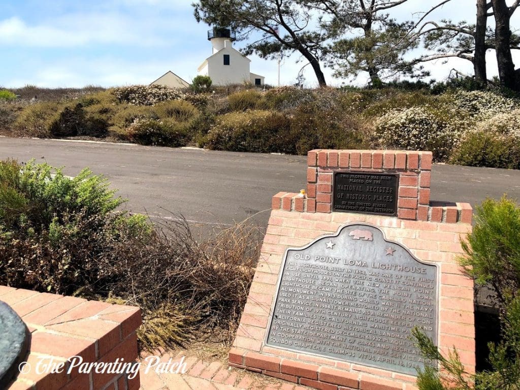 Old Point Loma Lighthouse Plaque at Cabrillo National Monument