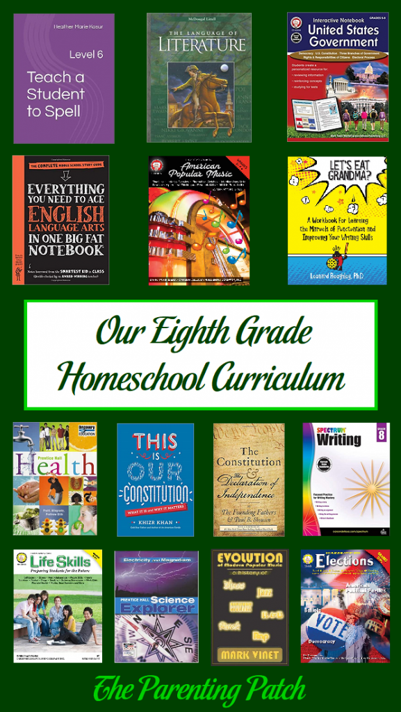 Our Eighth Grade Homeschool Curriculum