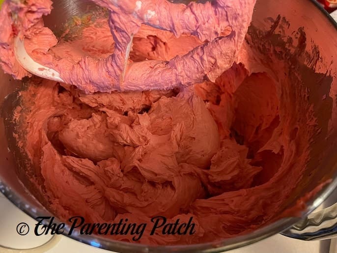 Adding Flour for the Peanut Butter Spritz Cookies