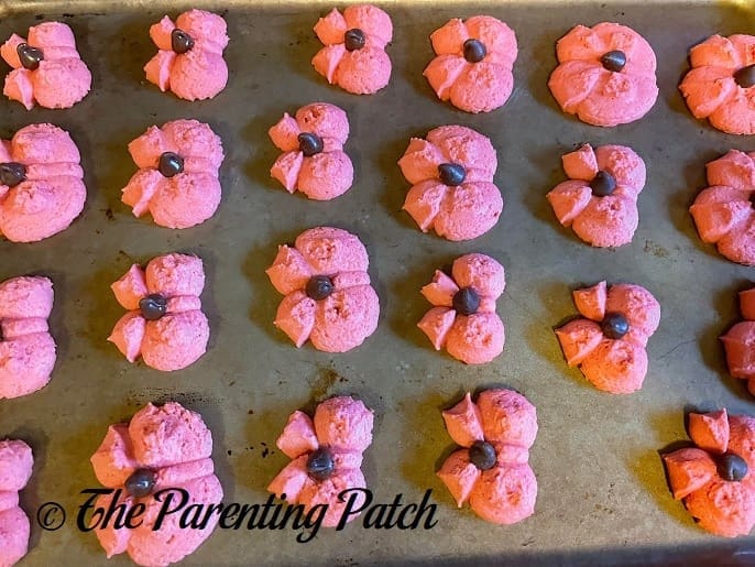 Decorated Peanut Butter Spritz Cookies