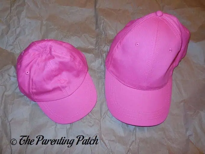Pink Hats for Easy Flamingo Costume © 2024 Heather Johnson