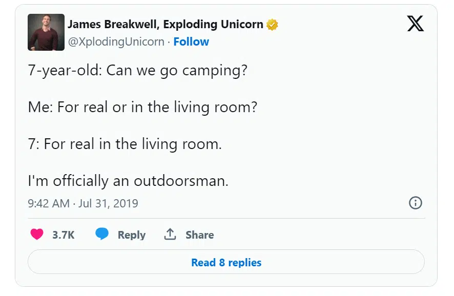 Living Room Camping With Kids