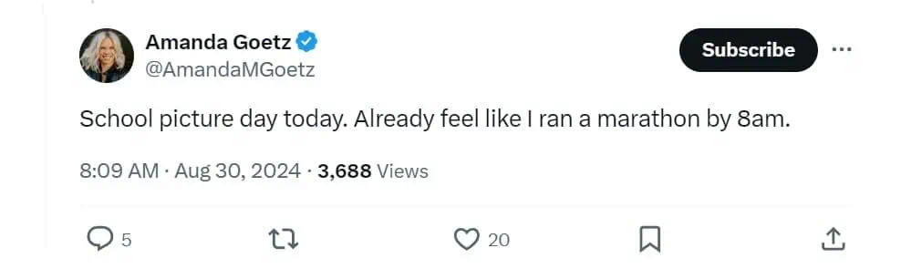 School picture day today. Already feel like I ran a marathon by Bam.