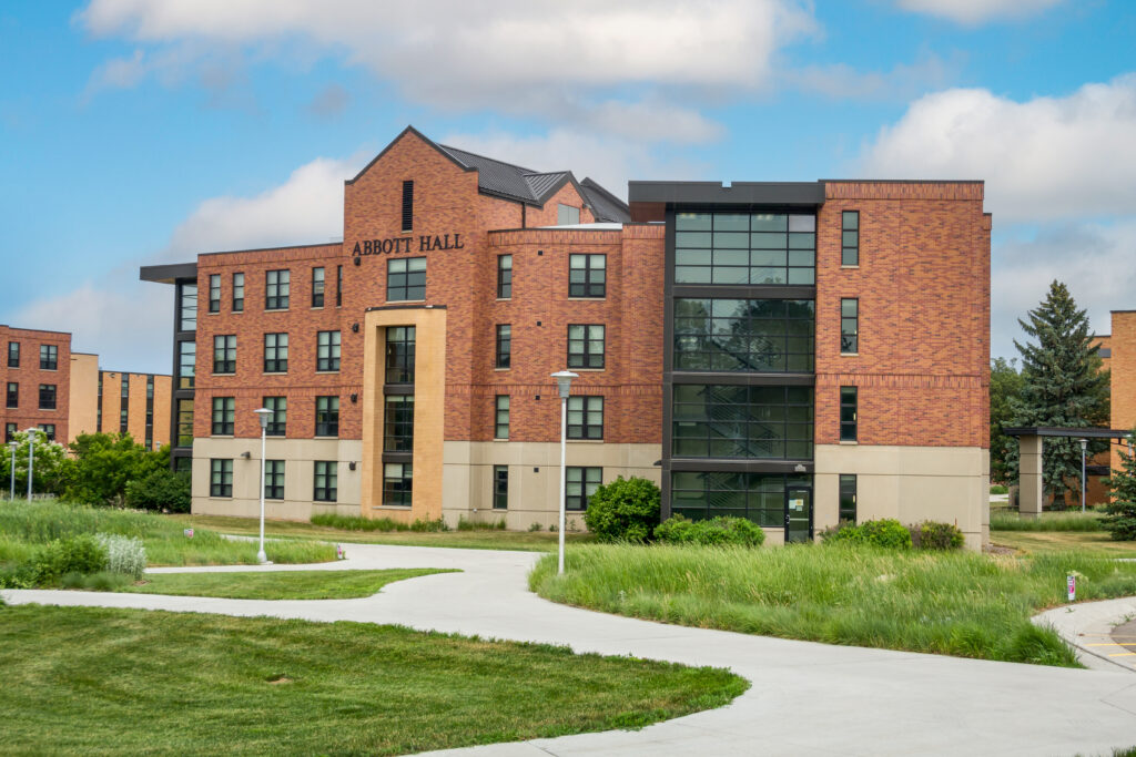 BROOKINGS, SD, USA - JUNE 21, 2023: Abbott Hall on the campus of South Dakota State Unversity.