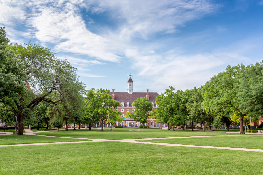 URBANA, IL/USA - JUNE 2, 2018: McFarland Carillon on the South Quad of the University of Illinois at Urbana Champaign.