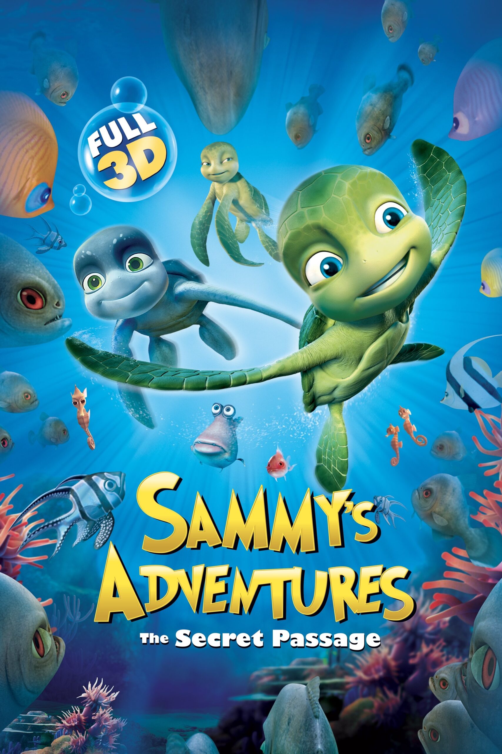 A Turtle's Tale: Sammy's Adventures (2010) - Vertical Movie Poster