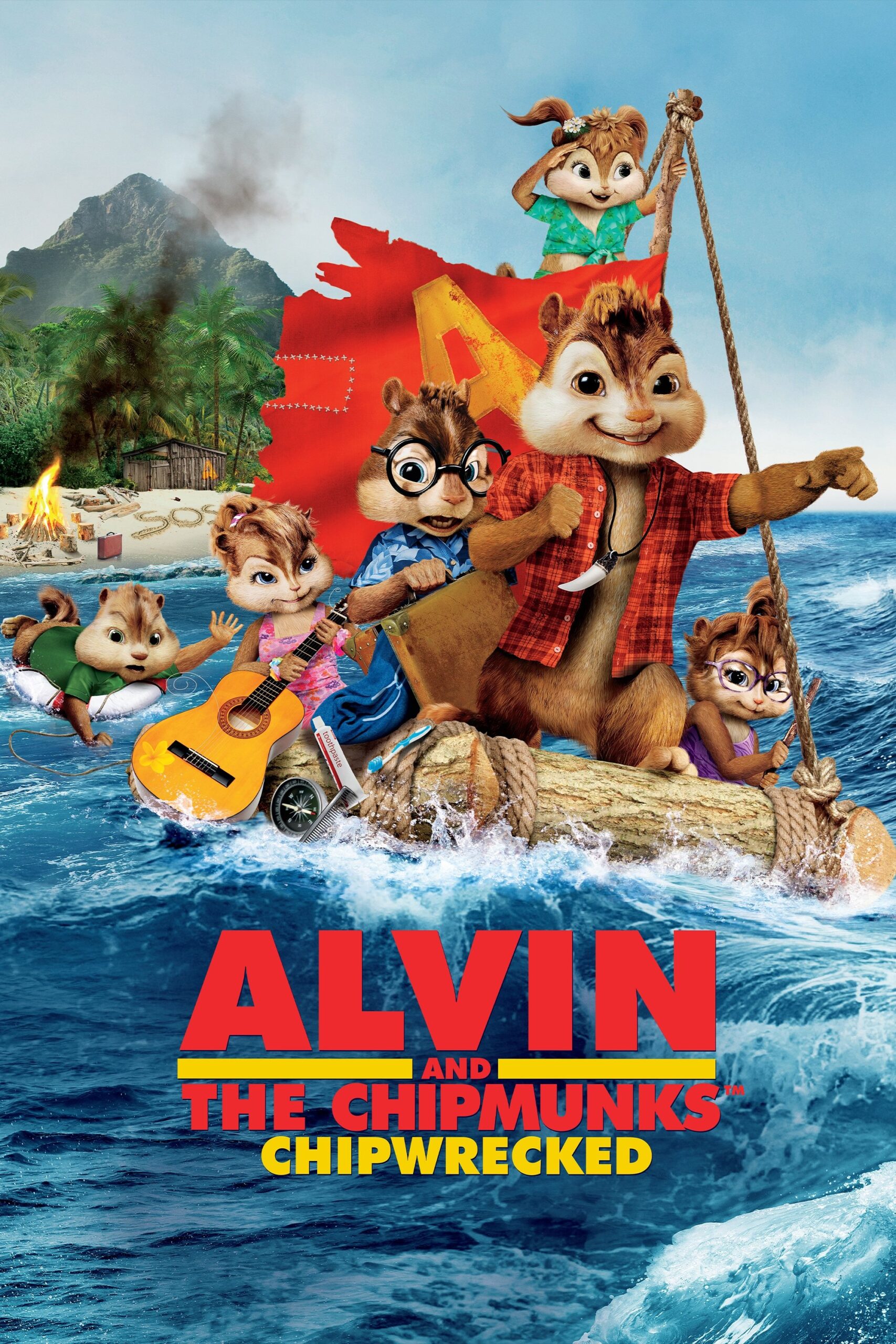 Alvin and the Chipmunks: Chipwrecked (2011) - Vertical Movie Poster