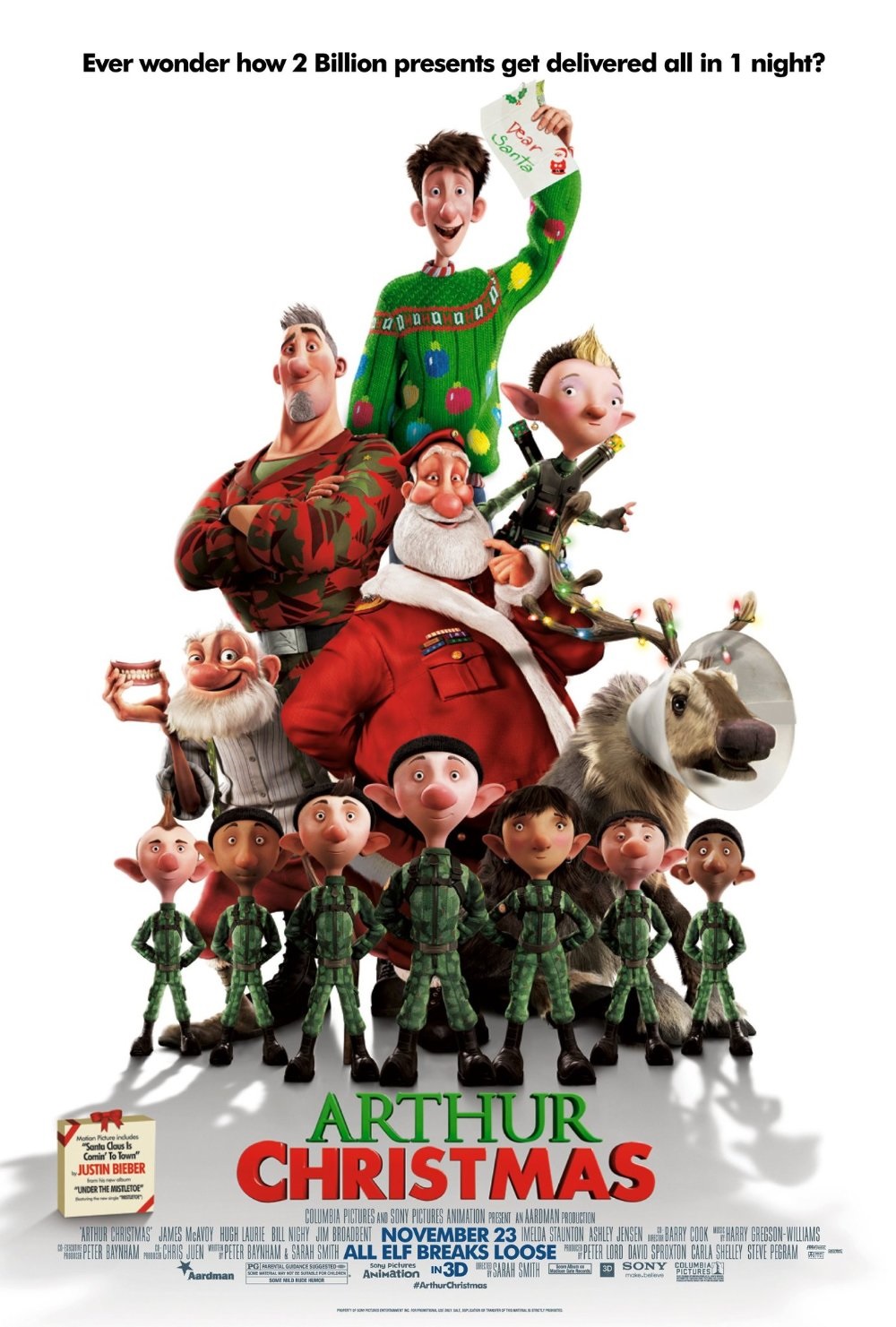 Arthur Christmas (2011) - Vertical Movie Poster