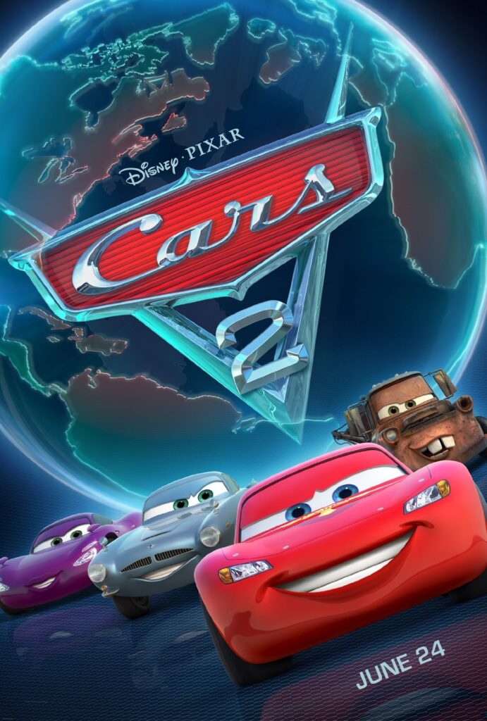 Cars 2 (2011) - Vertical Movie Poster