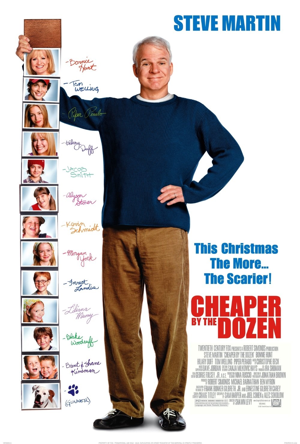 Cheaper by the Dozen (2003) - Vertical Movie Poster