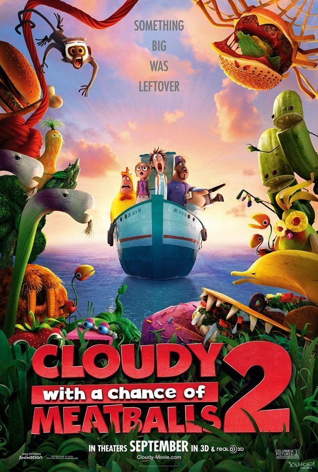 Cloudy with a Chance of Meatballs 2 (2013) - Vertical Movie Poster