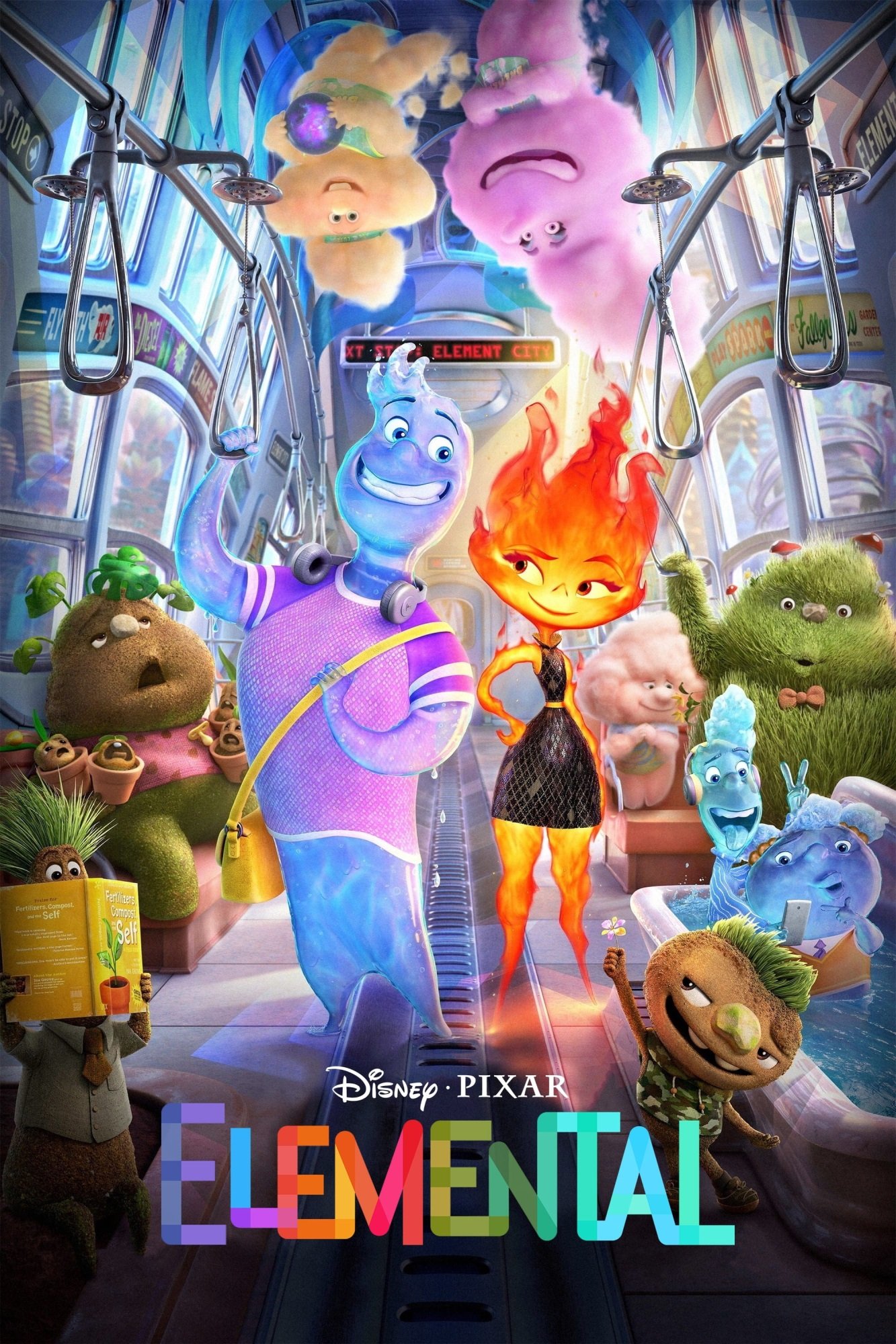 Elemental (2023) - Vertical Movie Poster