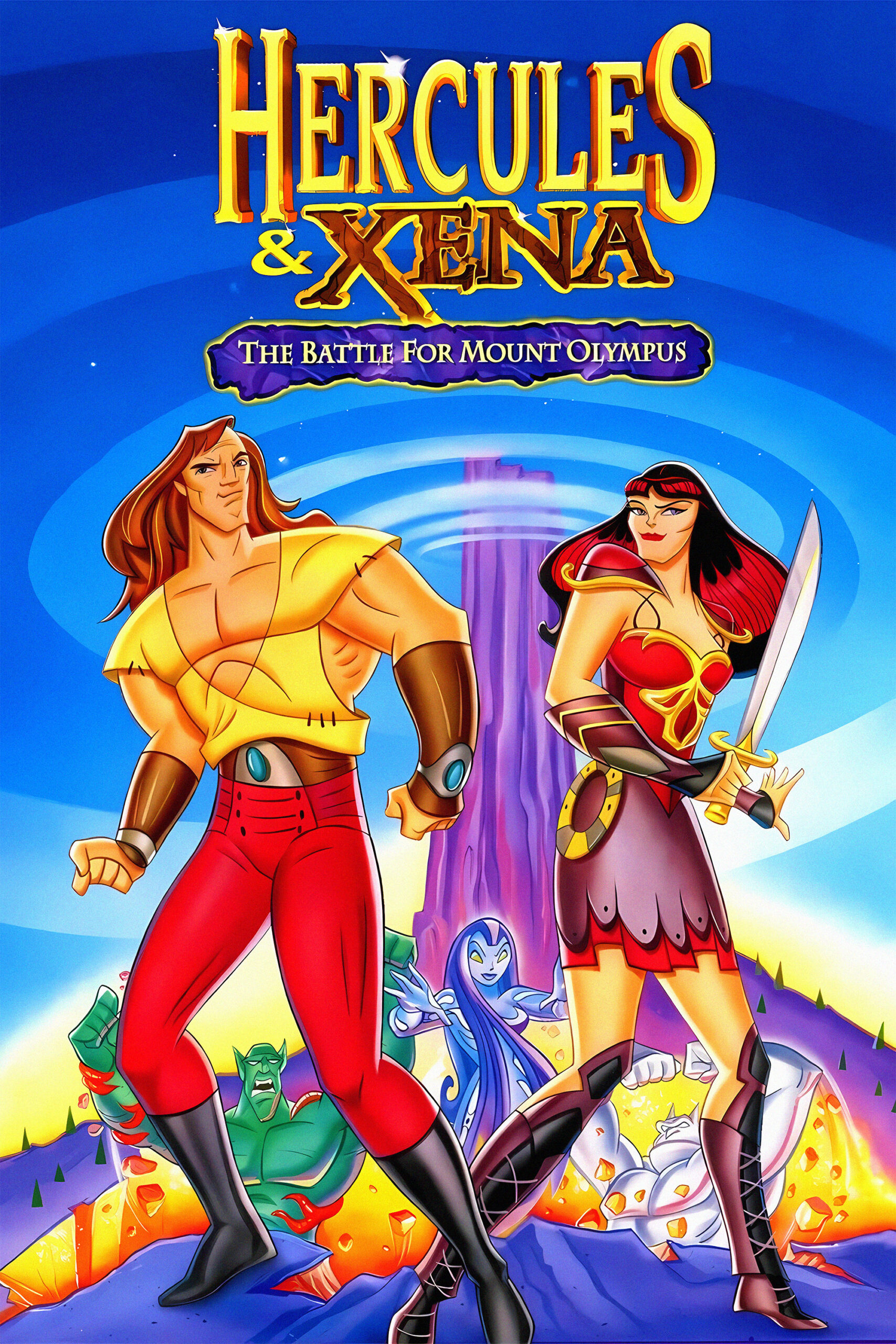 Hercules and Xena - The Animated Movie: The Battle for Mount Olympus (1998) - Vertical Movie Poster