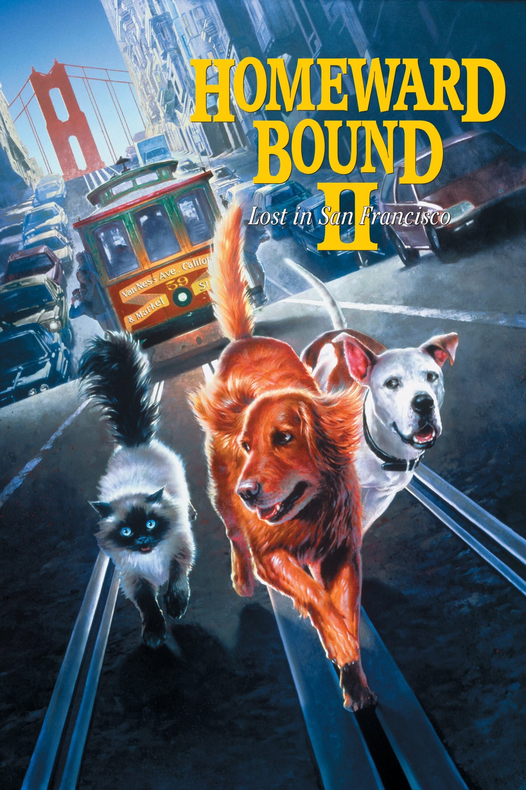 Homeward Bound II: Lost in San Francisco (1996) - Vertical Movie Poster