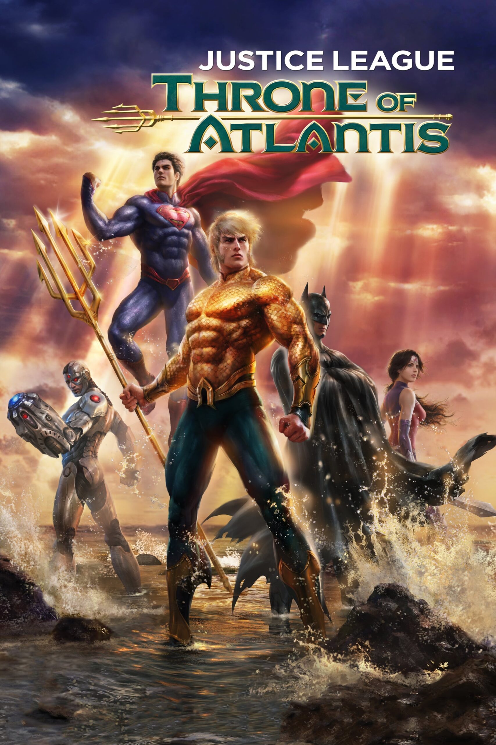 Justice League: Throne of Atlantis (2015) - Vertical Movie Poster