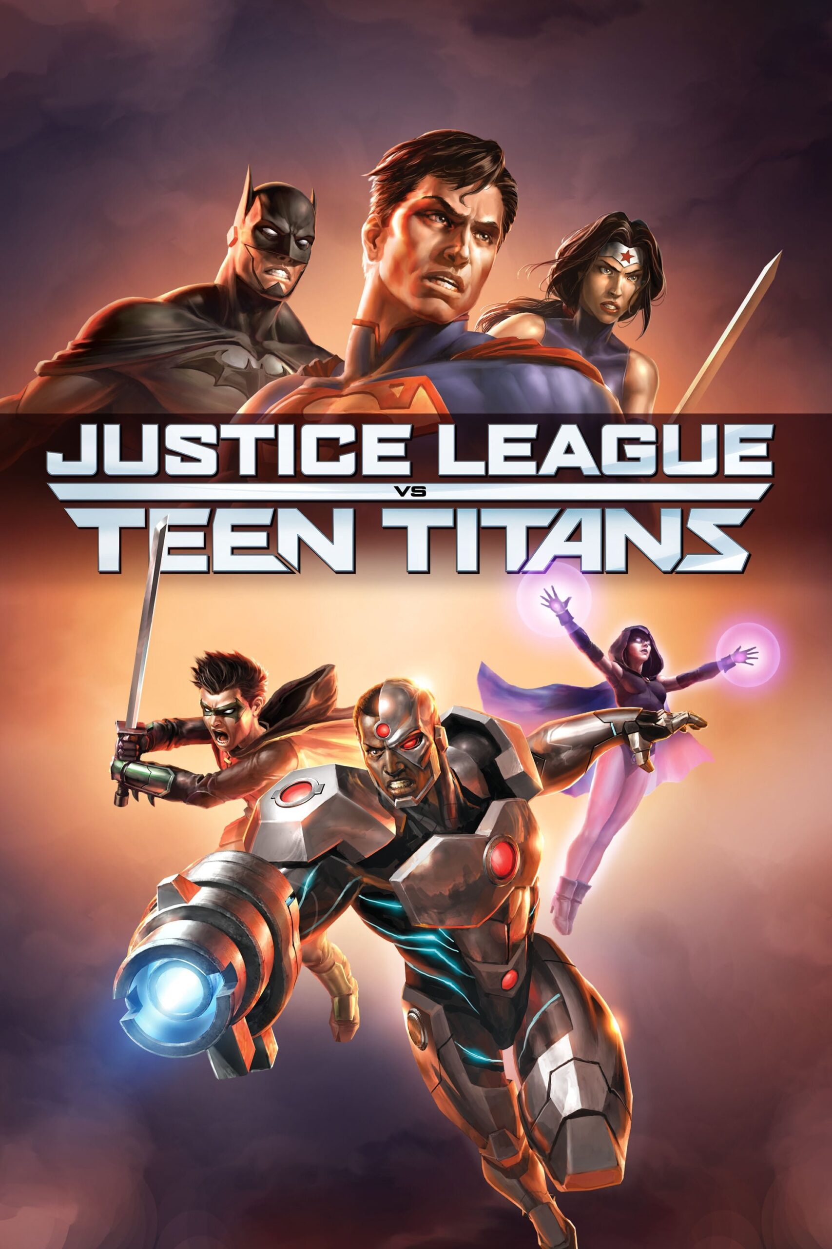 Justice League vs. Teen Titans (2016) - Vertical Movie Poster