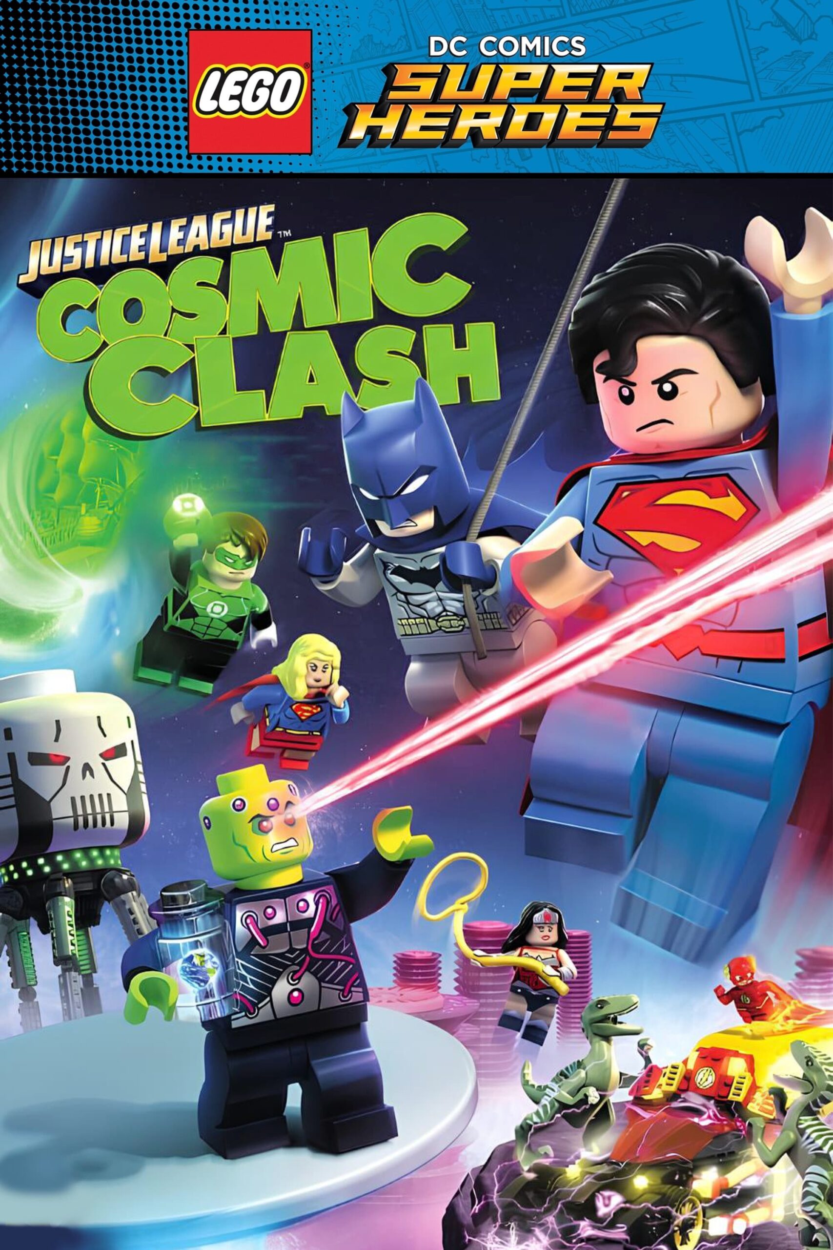 LEGO DC Comics Super Heroes: Justice League - Cosmic Clash (2016) - Vertical Movie Poster