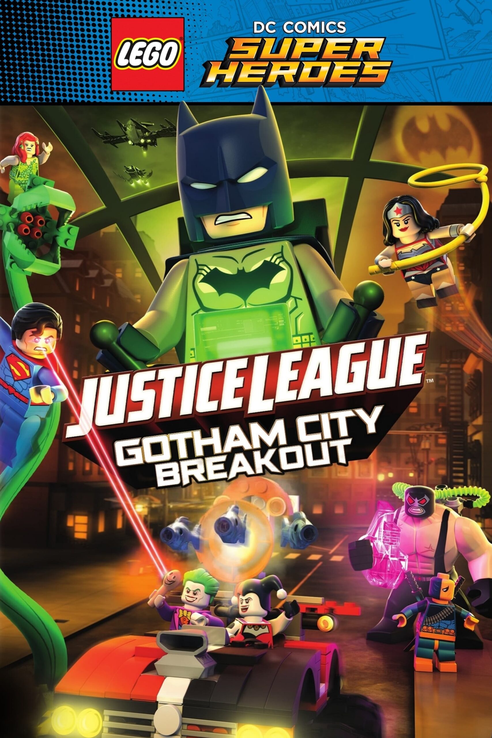 LEGO DC Comics Super Heroes: Justice League - Gotham City Breakout (2016) - Vertical Movie Poster