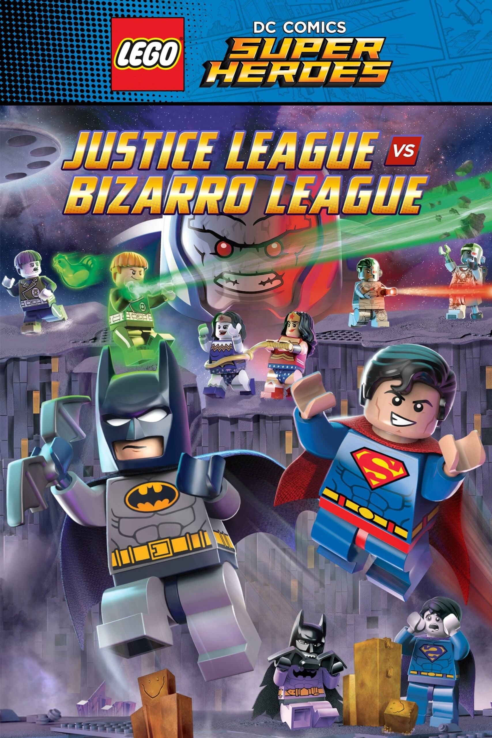 LEGO DC Comics Super Heroes: Justice League vs. Bizarro League (2015) - Vertical Movie Poster