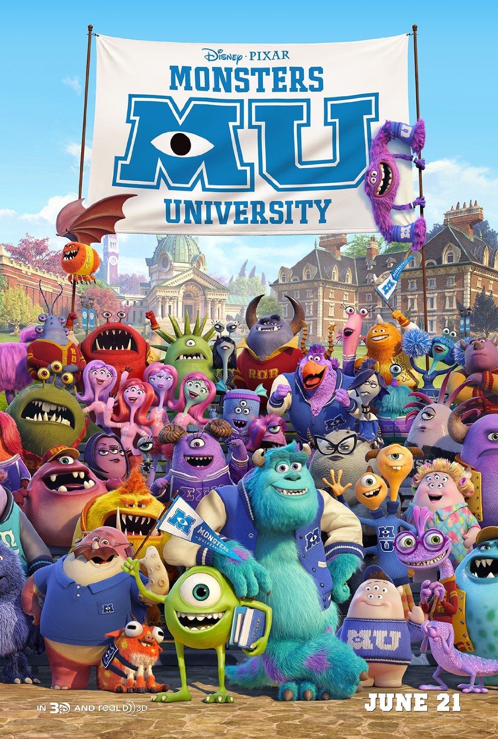 Monsters University (2013) - Vertical Movie Poster