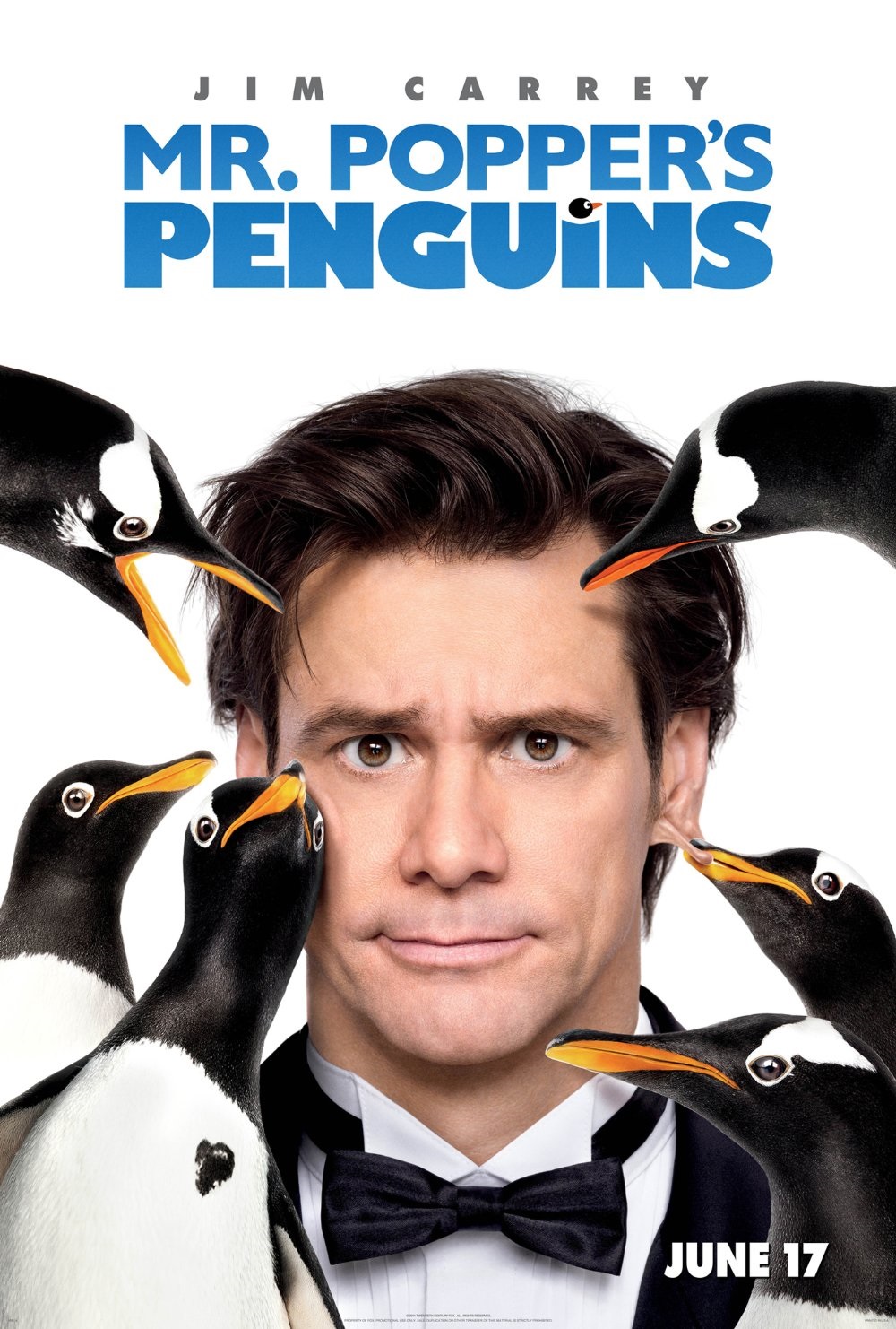 Mr. Popper's Penguins (2011) - Vertical Movie Poster