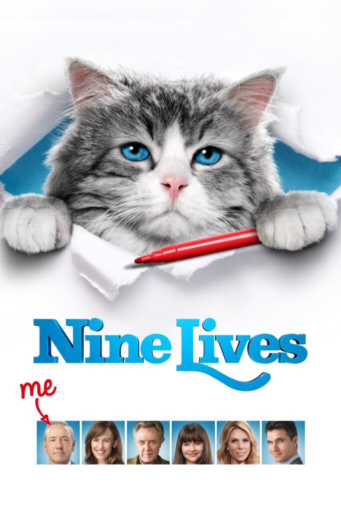 Nine Lives (2016) - Vertical Movie Poster
