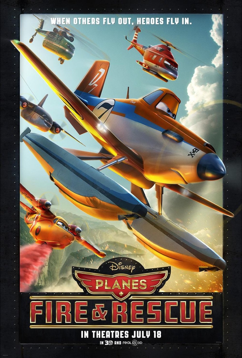 Planes: Fire & Rescue (2014) - Vertical Movie Poster