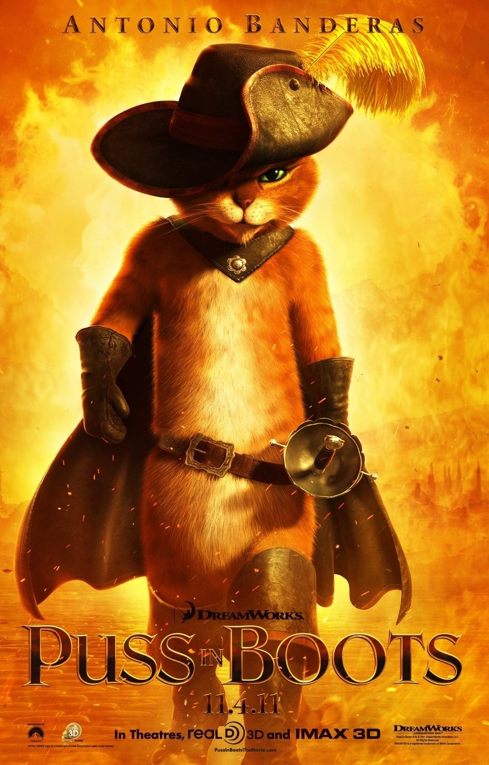 Puss in Boots (2011) - Vertical Movie Poster