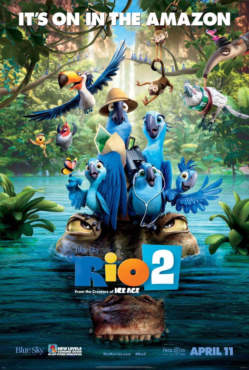 Rio 2 (2014) - Vertical Movie Poster
