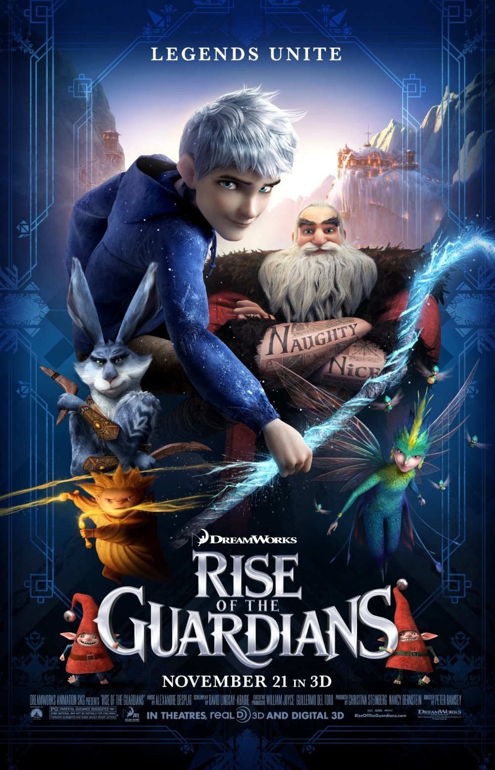 Rise of the Guardians (2012) - Vertical Movie Poster