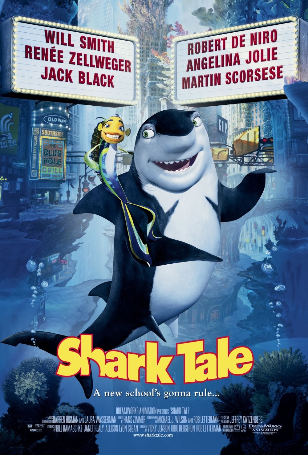 Shark Tale (2004) - Vertical Movie Poster