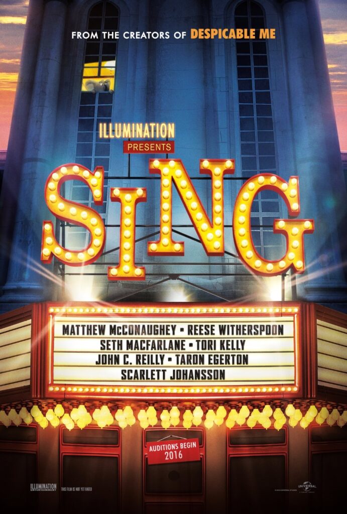 Sing (2016) - Vertical Movie Poster