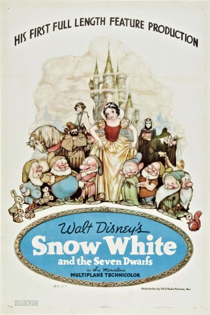 Snow White and the Seven Dwarfs (1937) - Vertical Movie Poster