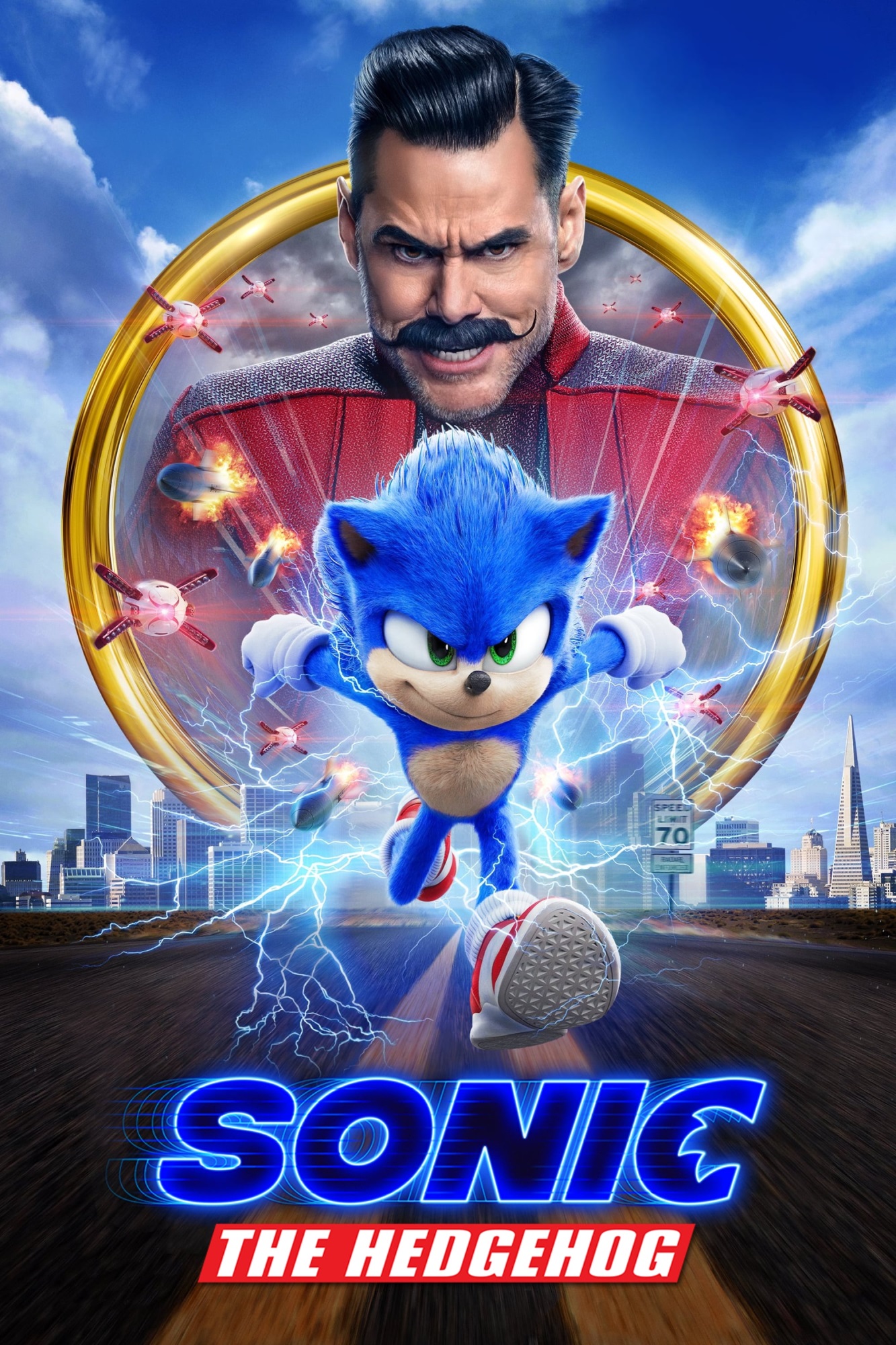 Sonic the Hedgehog (2020) - Vertical Movie Poster