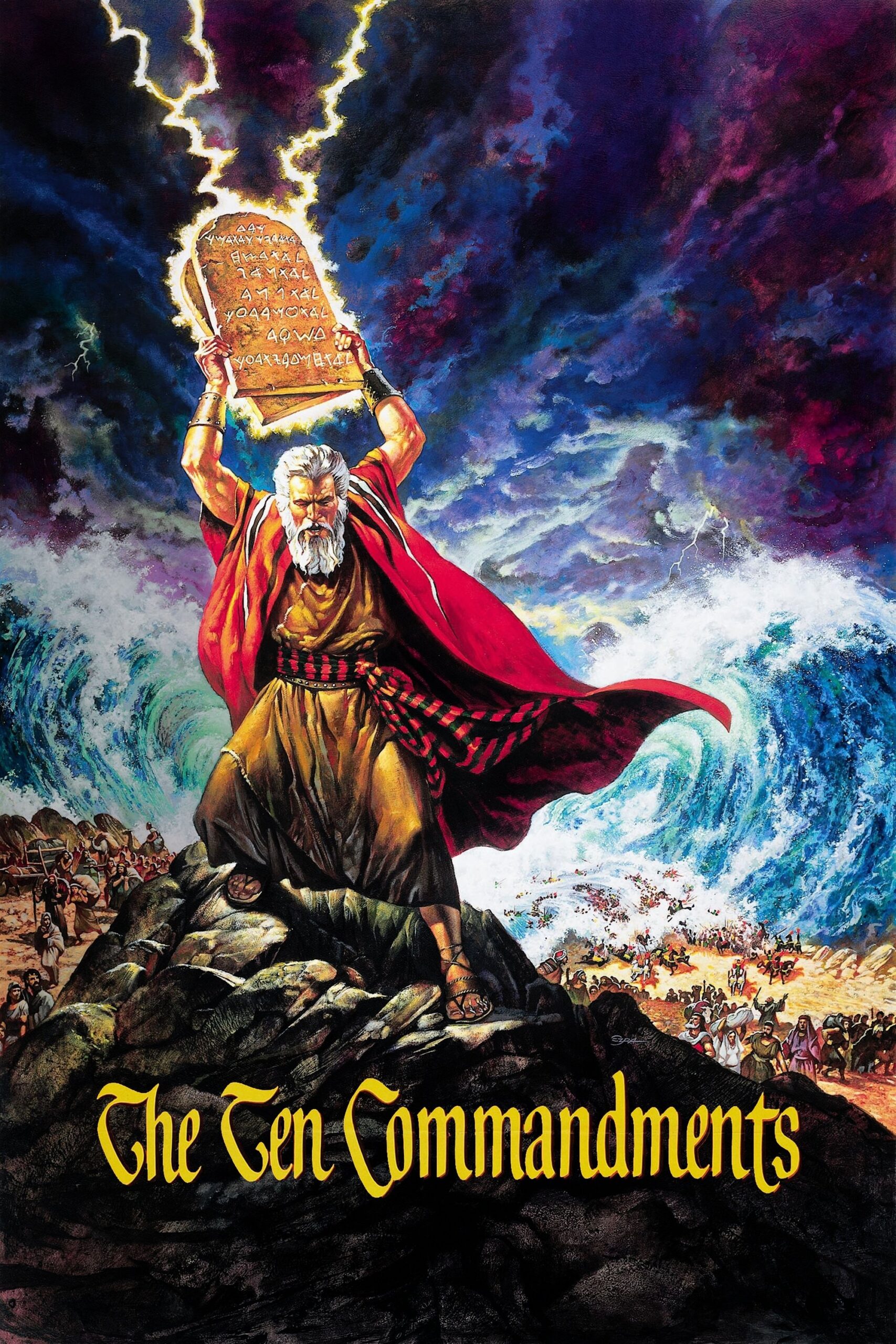 The Ten Commandments (1956) - Vertical Movie Poster