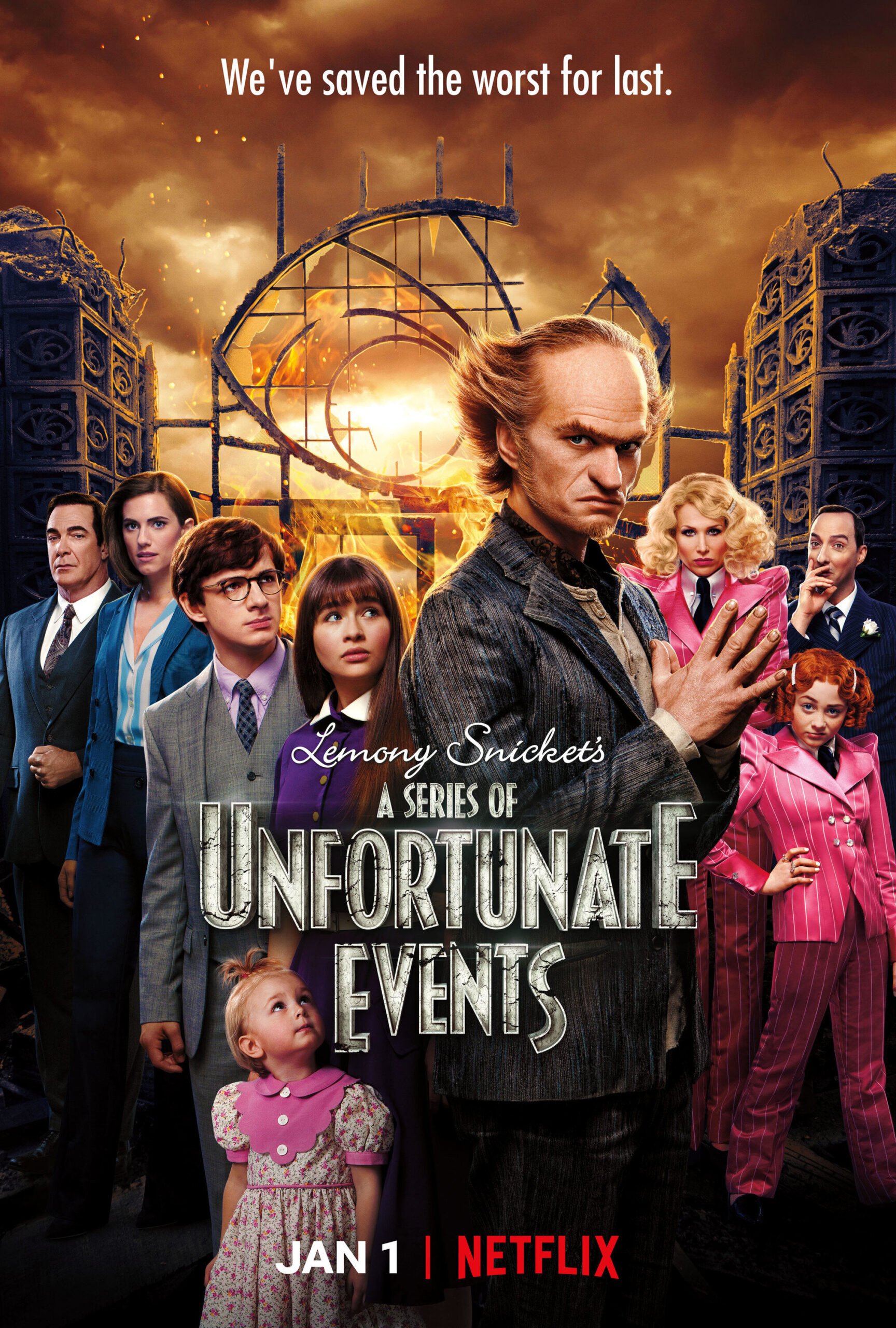 A Series of Unfortunate Events - Vertical TV Show Poster